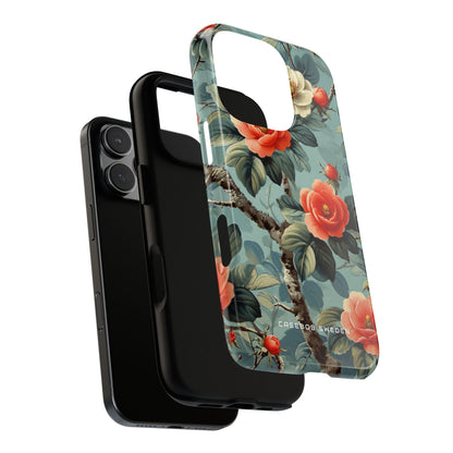 Vintage Floral Romance iPhone 16 - Tough Phone Case