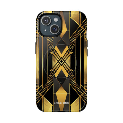 Golden Diamond Radiance iPhone 15 Case - Tough+