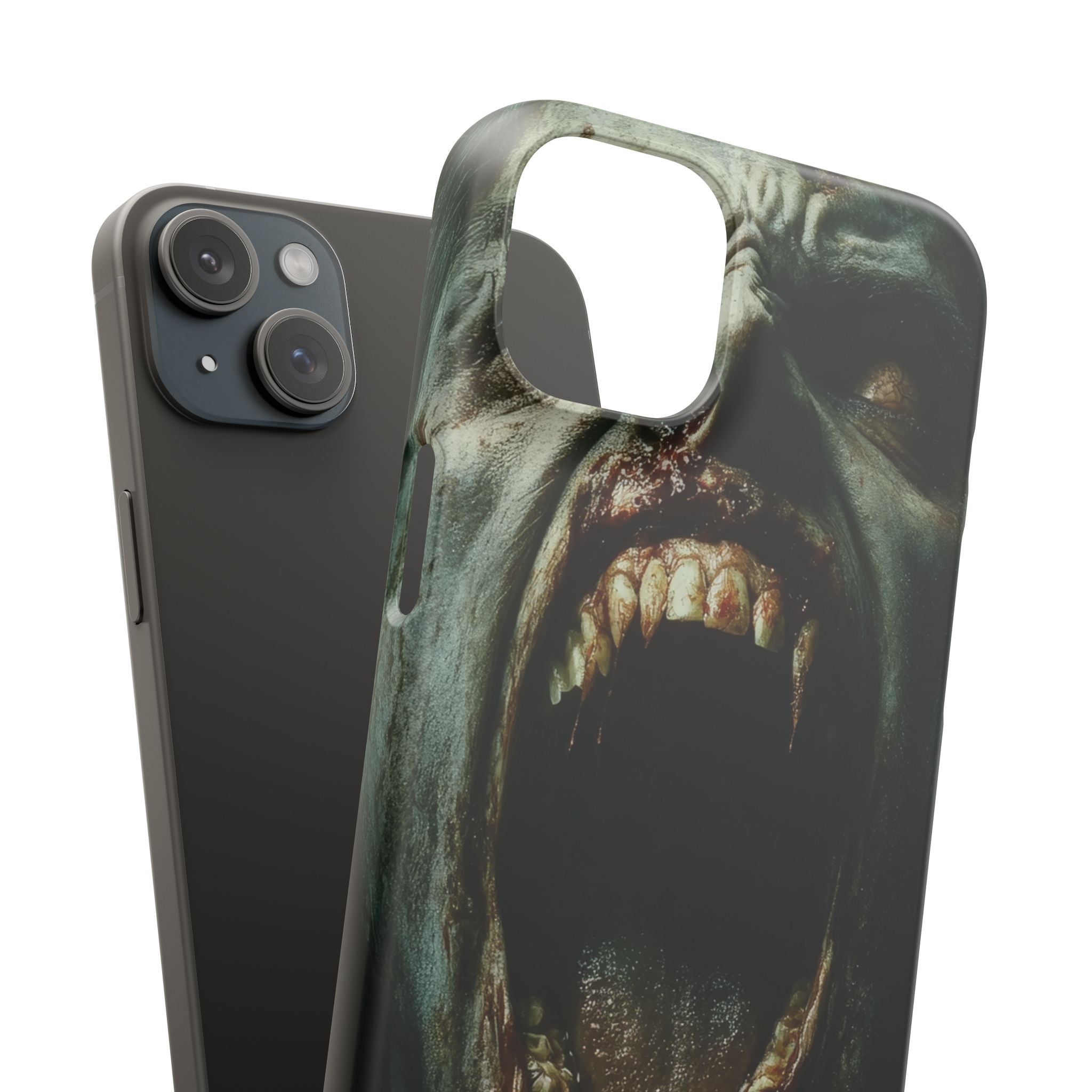 Gothic Wail of Decay iPhone 15 - Slim Phone Case