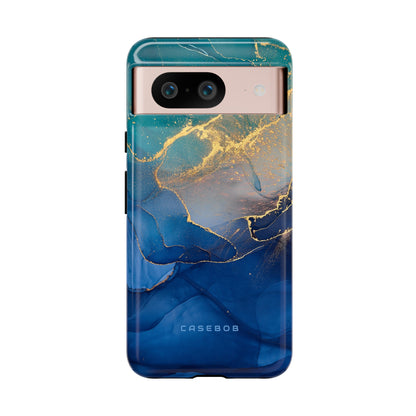 Blue Alcohol Ink - Protective Phone Case