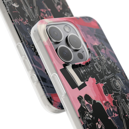 Retro Cinematic Spotlight iPhone 15 - Flexi Phone Case