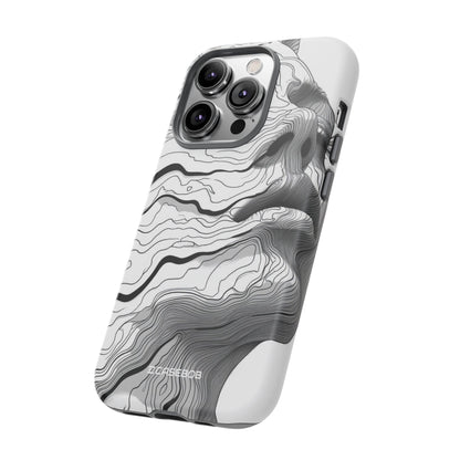 Topographic Serenity | Protective Phone Case for iPhone