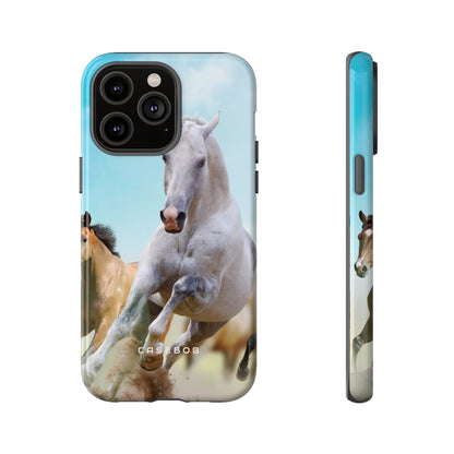 Blue Sky Horses - Protective Phone Case