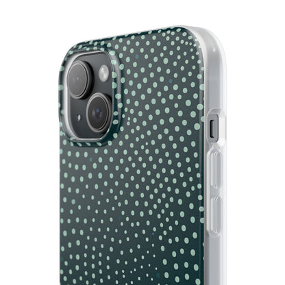 Teal Rippleflow iPhone 15 - Flexi Phone Case