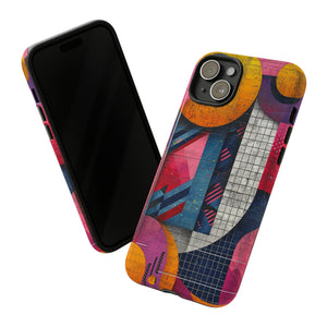 Lively Neon Geometry - Protective Phone Case