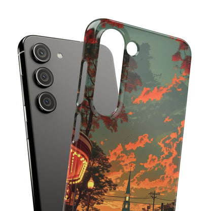 Mid-Century Nostalgia Streetscape Samsung S23 - Slim Phone Case