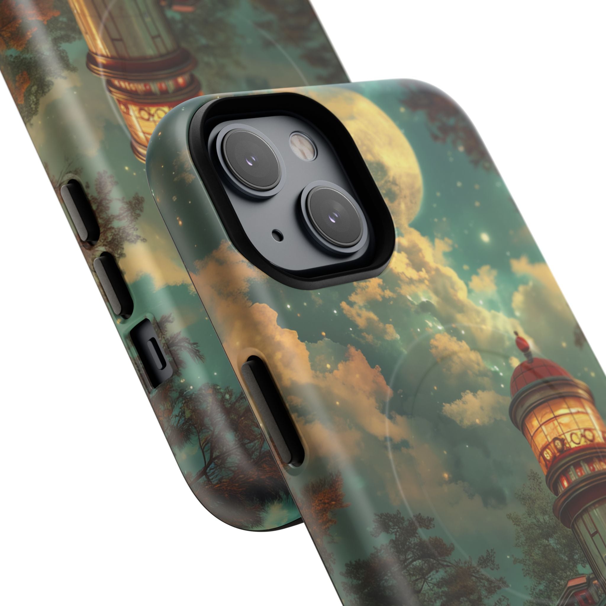 Vintage Moonlit Diner Fantasy iPhone 14 | Tough+ Phone Case