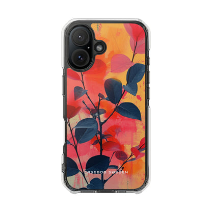 Vivid Floral Harmony iPhone 16 - Clear Impact Phone Case