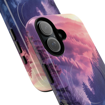 Misty Forest Serenity - Tough + MagSafe® iPhone 16 Phone Case