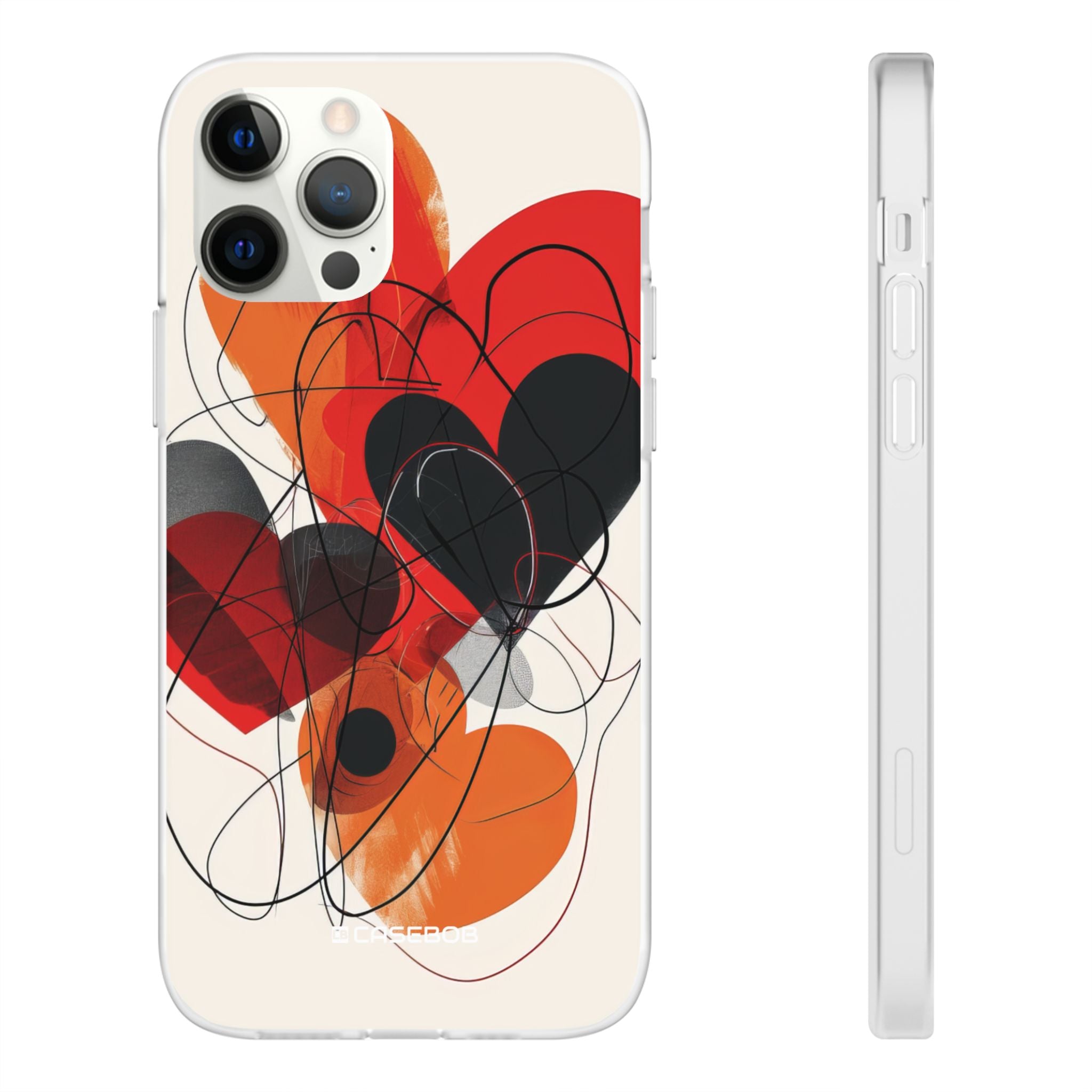 Fiery Hearts | Flexible Phone Case for iPhone