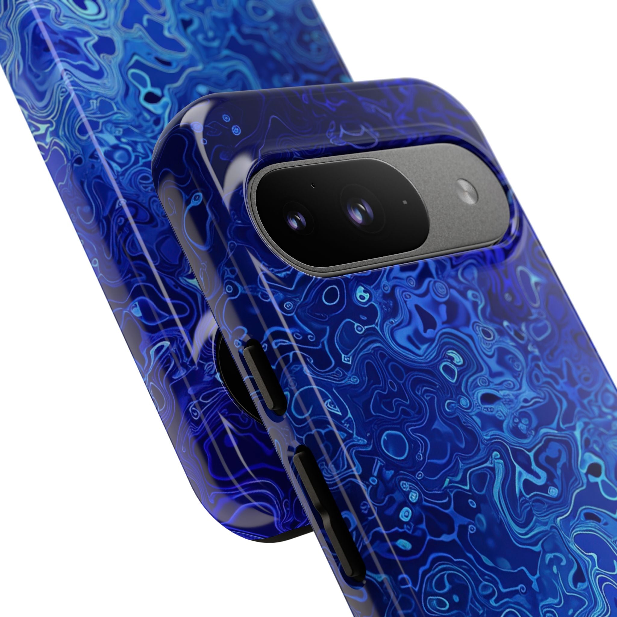 Swirling Blue Currents Google Pixel 9 - Tough