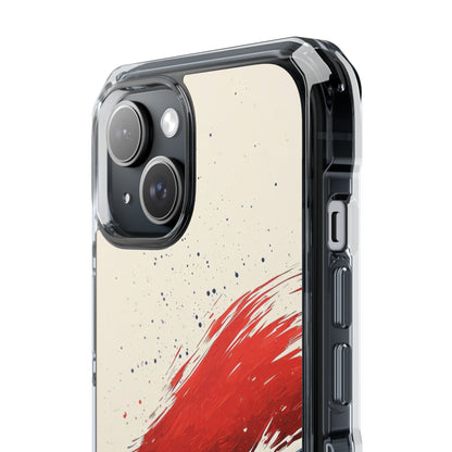 Crimson Sweep iPhone 15 Case - Impact