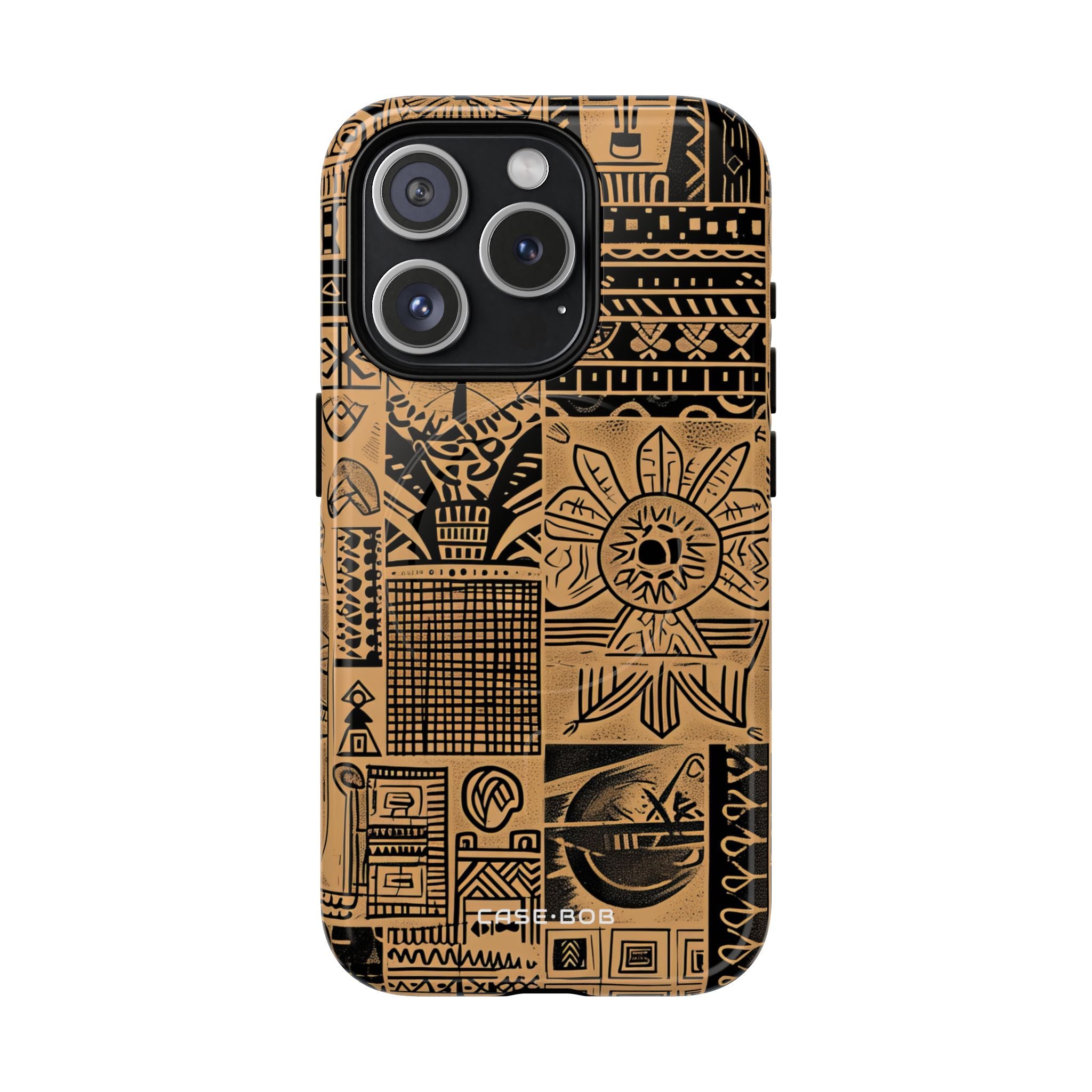 Tribal Faces iPhone 15 Pro Case - Tough+