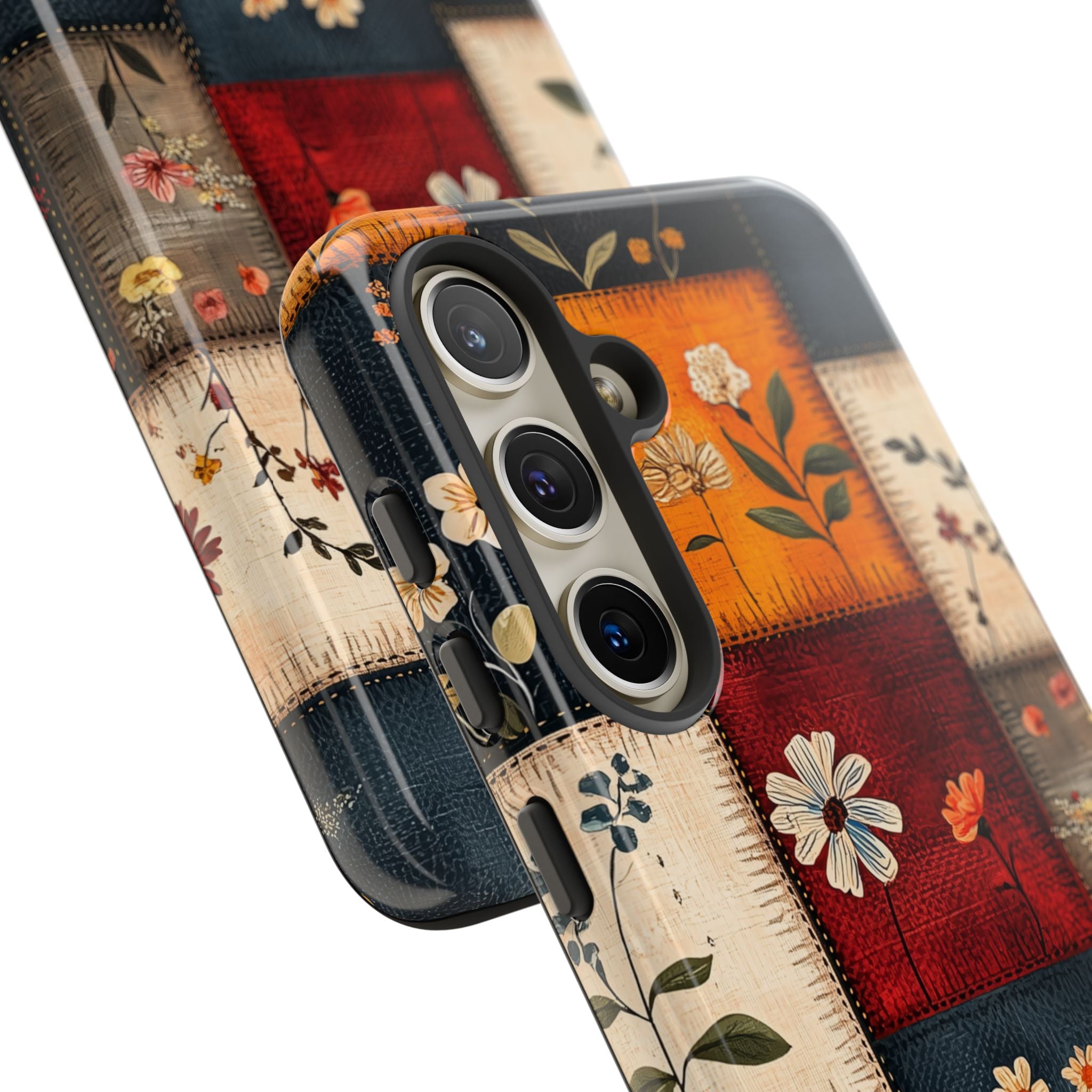 Patchwork Blooms Samsung S24 Case - Tough