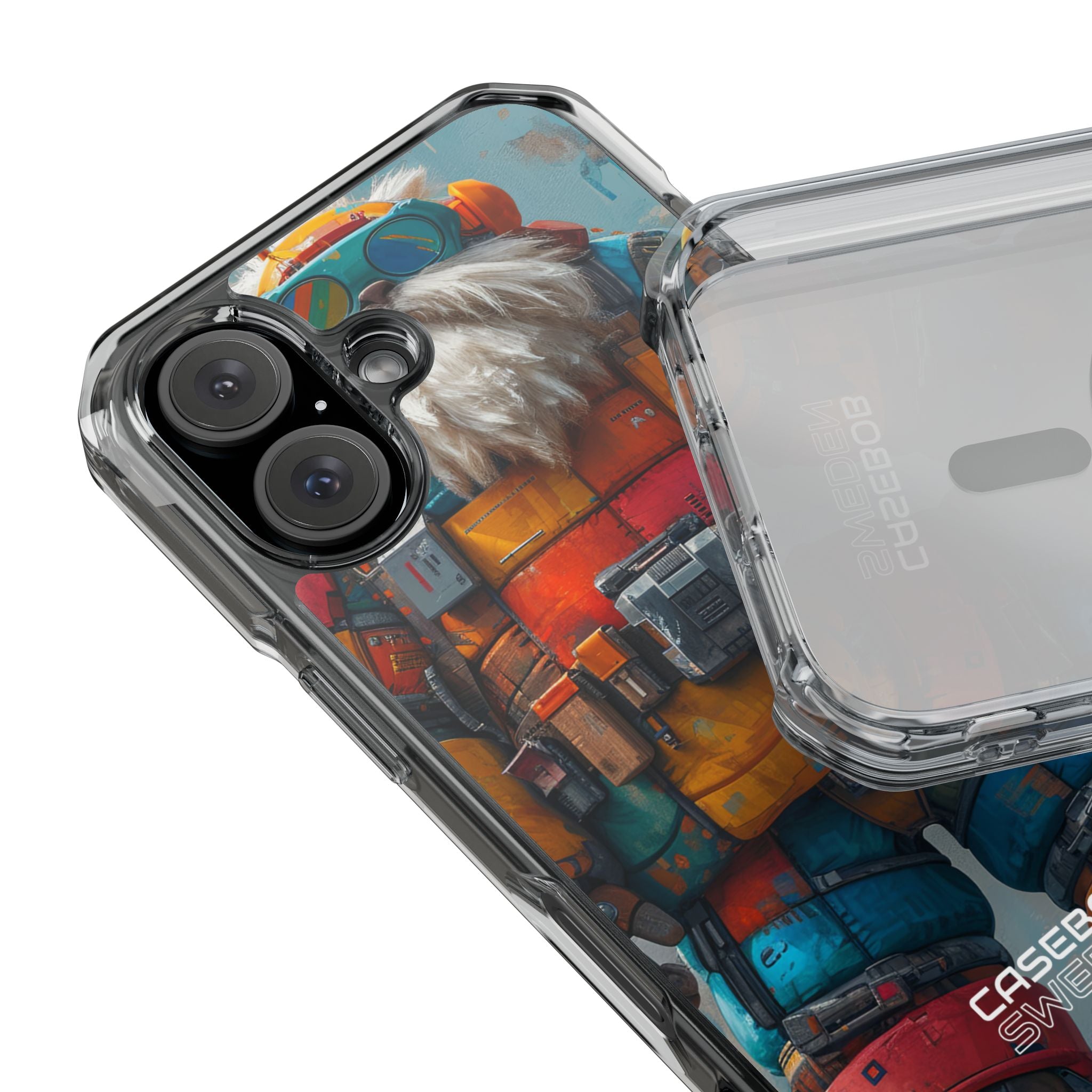 Whimsical Robot Wanderer iPhone 16 - Impact Clear+