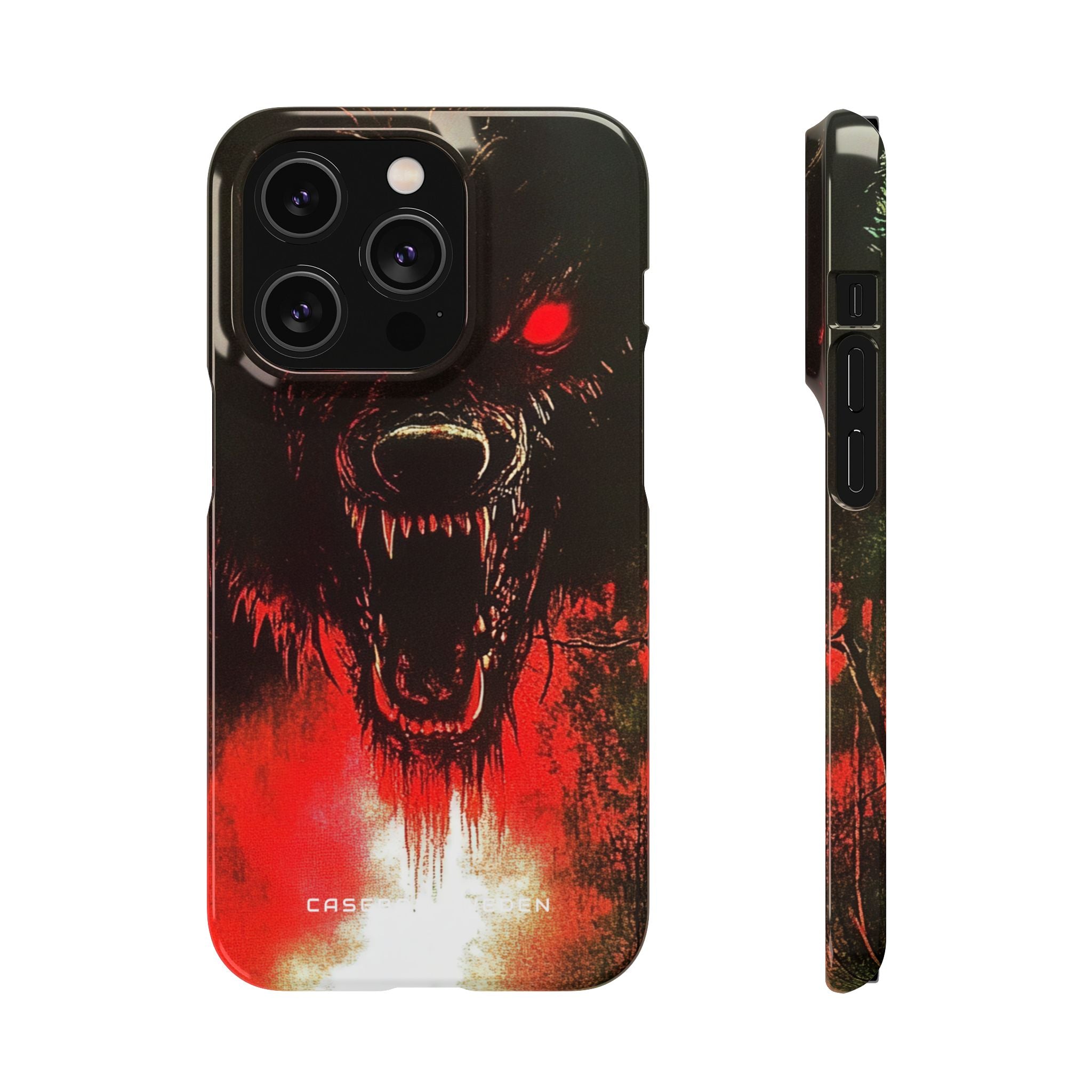 Bloodmoon Wolf's Lament iPhone 14 - Slim Phone Case