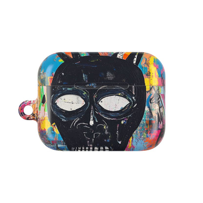 Neon Skull Burst - AirPods Case