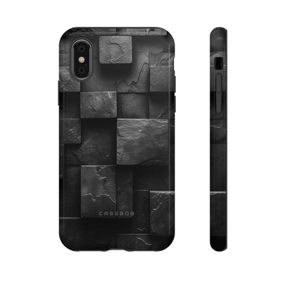 Black Geometric Elegance - Protective Phone Case