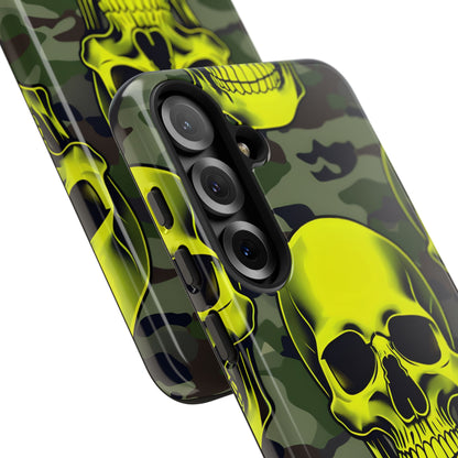 Neon Skull Camo Samsung S25 Plus Case - Tough