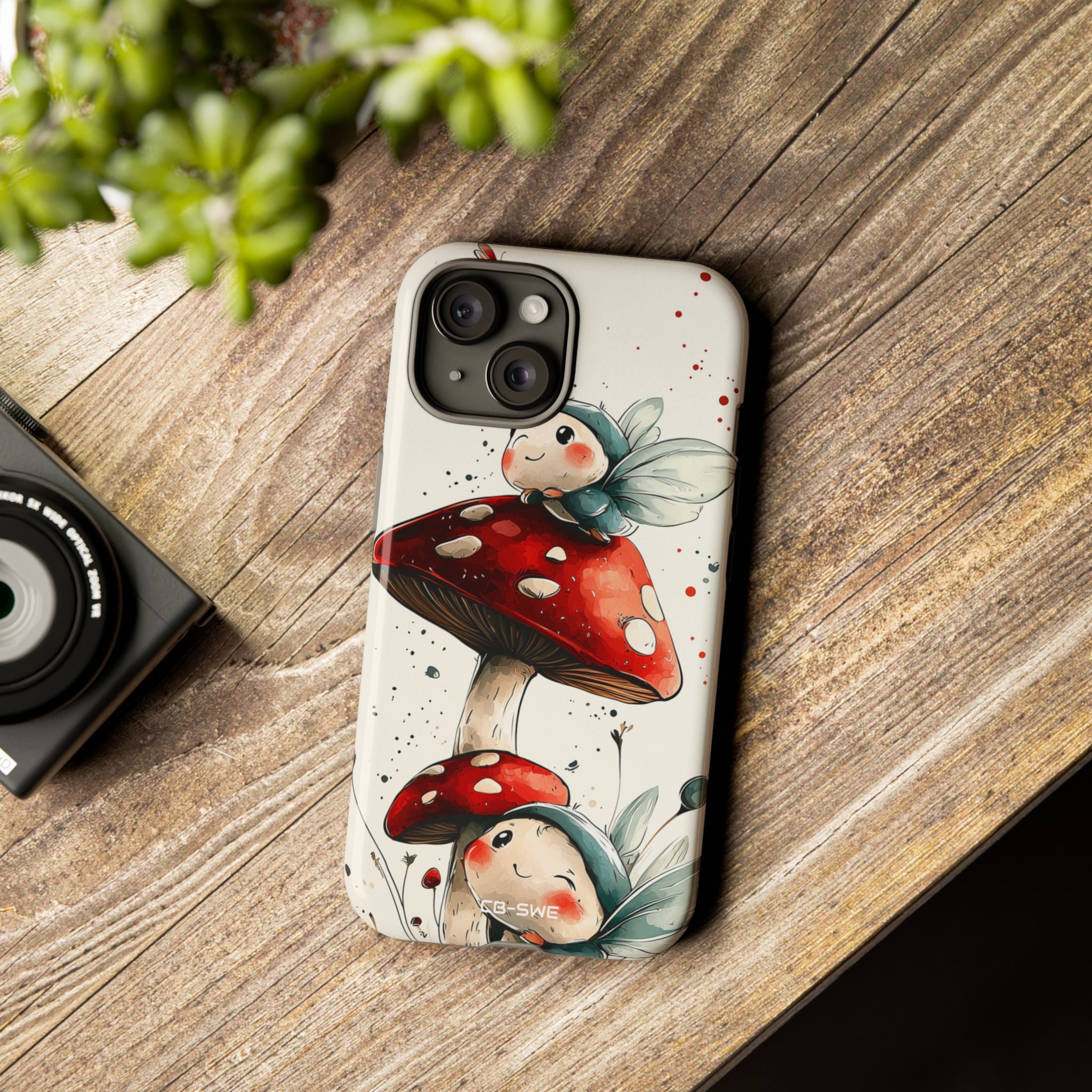 Mushrooms Entertain Fairies - iPhone Case