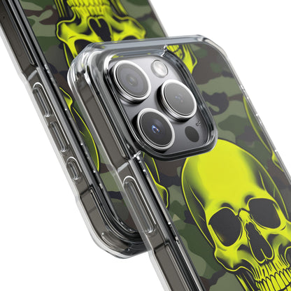 Neon Skull Camo iPhone 15 Pro Case - Impact