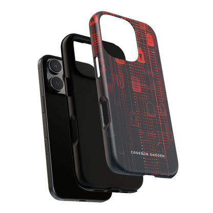 Gradient Cyber Lock iPhone 16 - Tough Phone Case