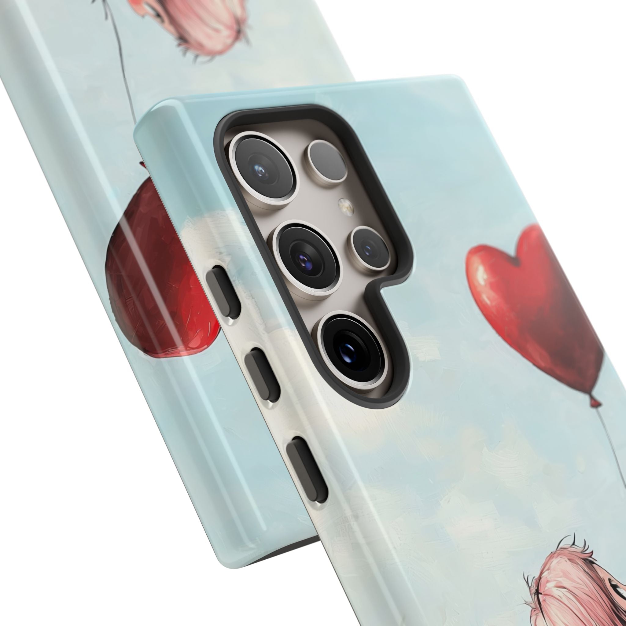 Heart Balloon Glow Samsung S24 Ultra Case - Tough