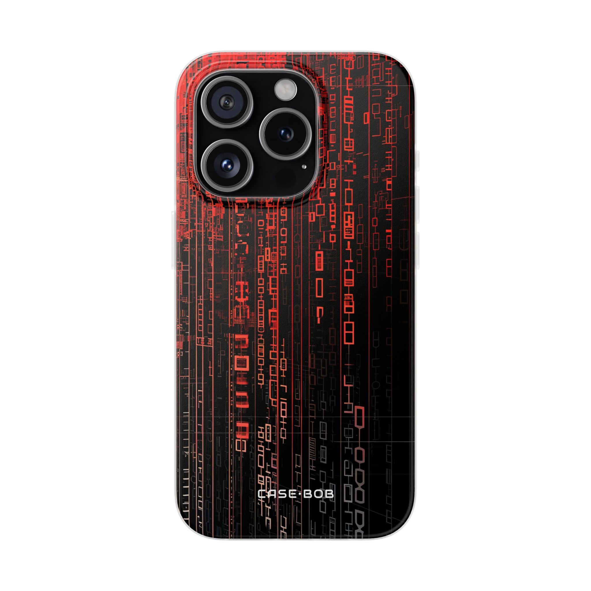 Crimson Glyphs iPhone 15 Pro Case - Soft
