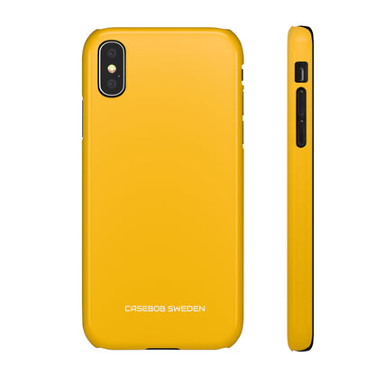 Amber Yellow - Slim iPhone X Phone Case