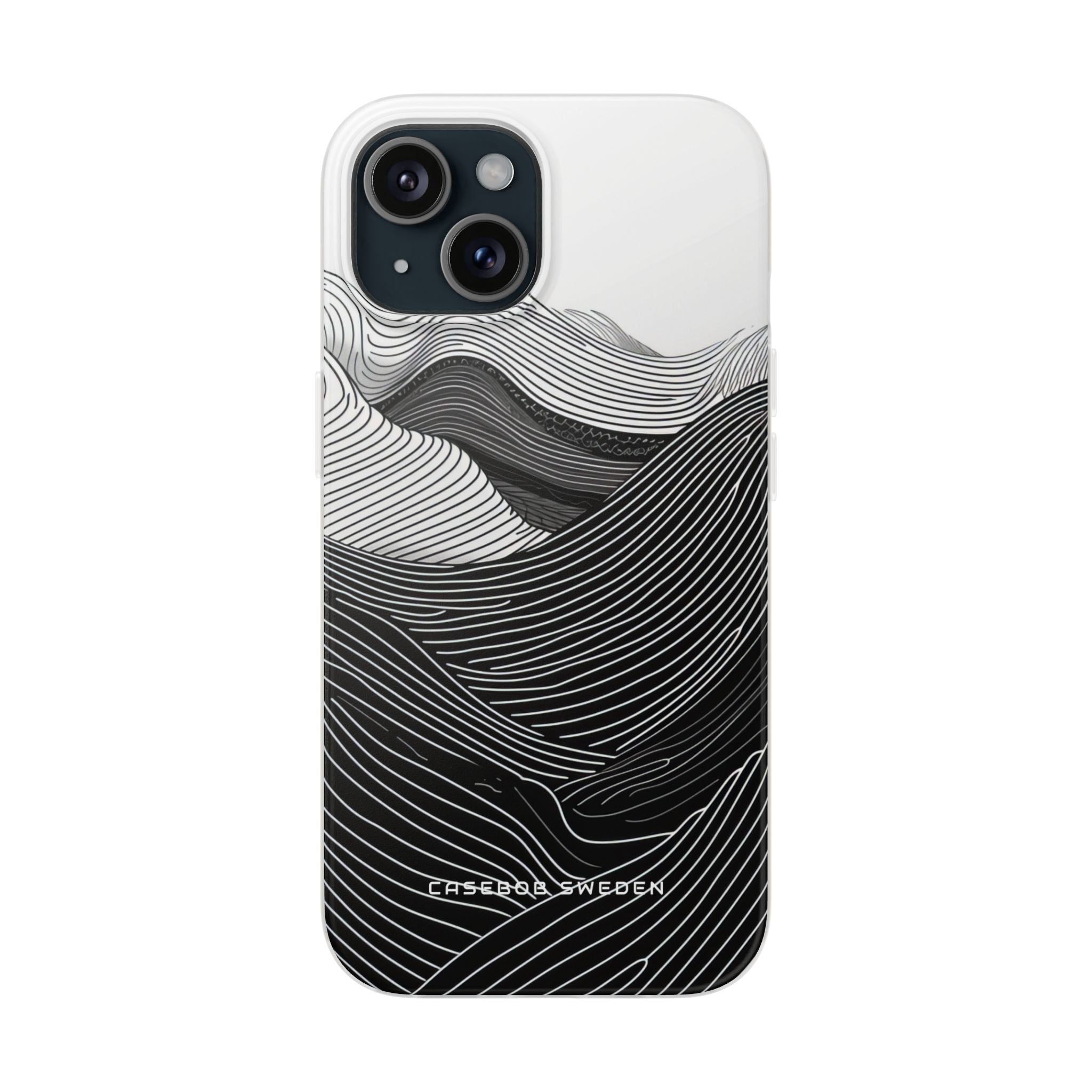 Undulating Horizon Waves iPhone 15 - Flexi Phone Case