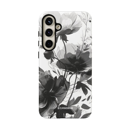 Elegant Monochrome Botanical Elegance - For Samsung S24