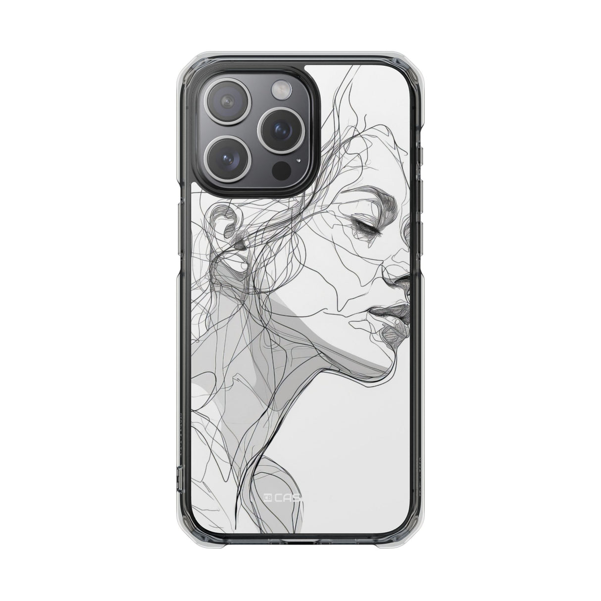 Ethereal Contours - Phone Case for iPhone (Clear Impact - Magnetic)