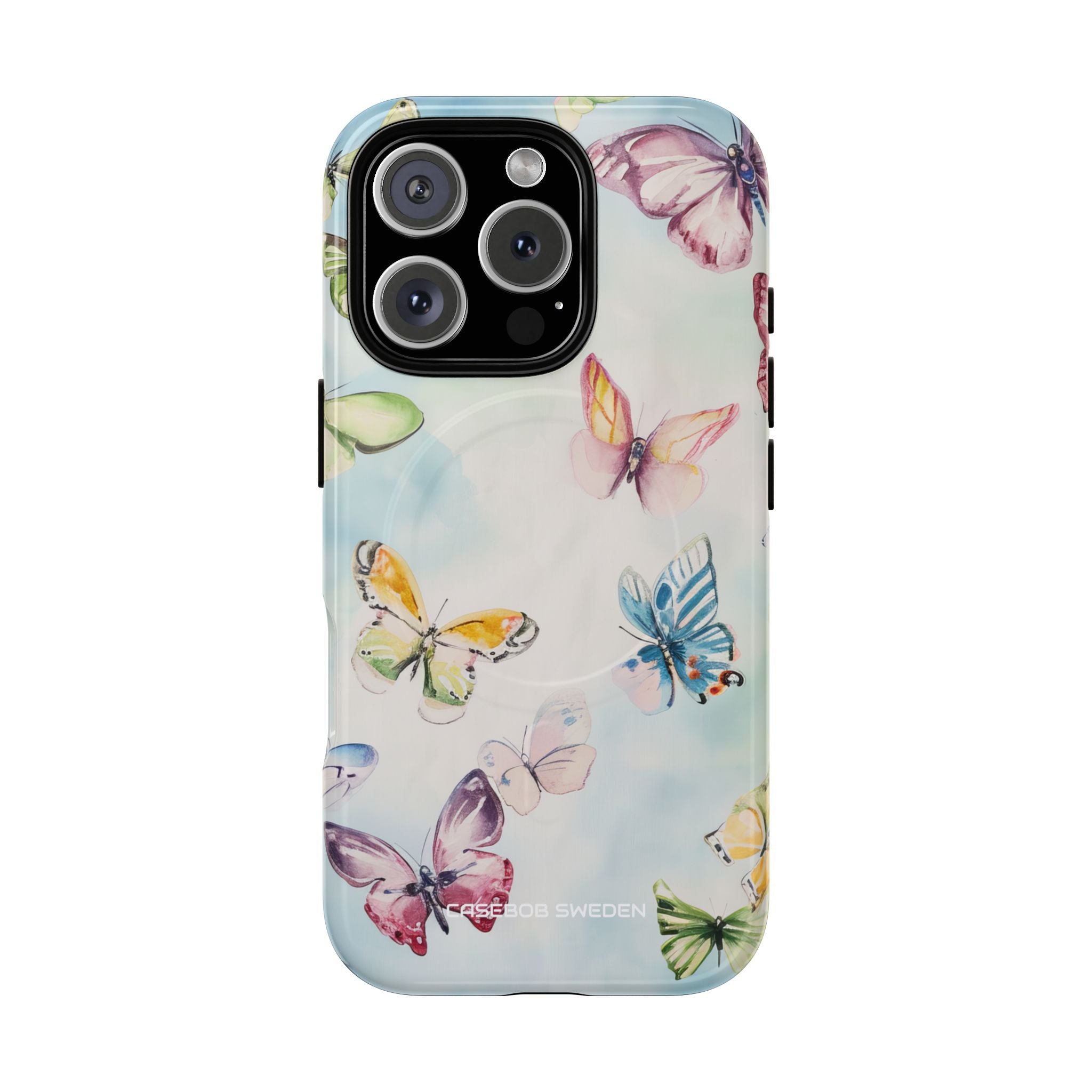 Watercolor Butterfly Bliss - Tough + MagSafe® iPhone 16 Phone Case