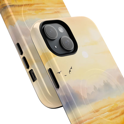 Glowing Sunrise iPhone 15 Plus Case - Tough+