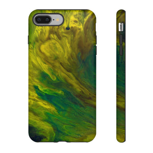 Neon Yellow Ink Art iPhone Case (Protective) iPhone 8 Plus Matte Phone Case