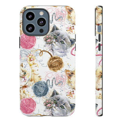 Cute Kitten Pattern - Protective Phone Case