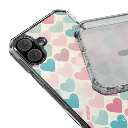 Retro Hearts Symmetry iPhone Case - Impact