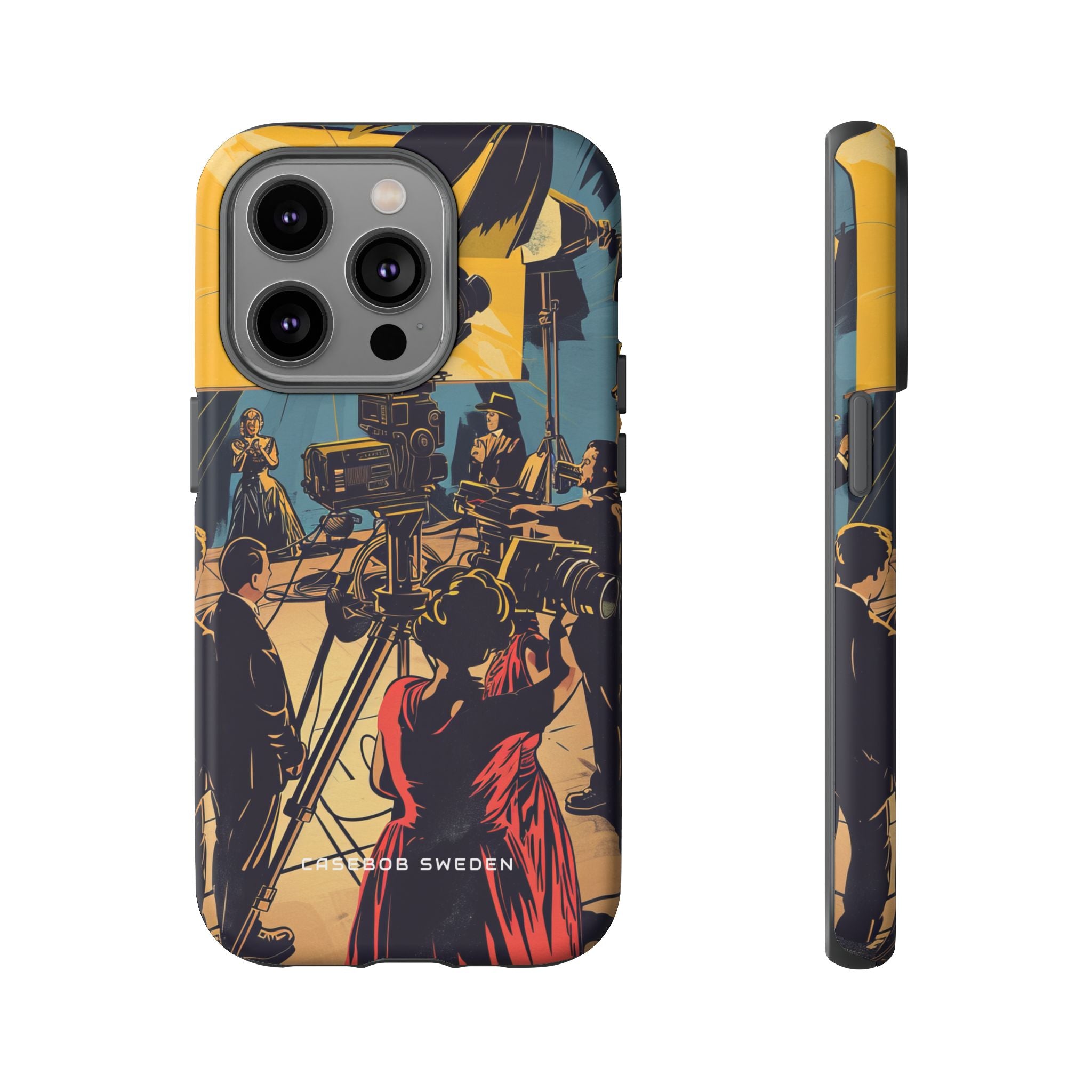 Golden Era Cinematic Spotlight iPhone 14 - Tough Phone Case