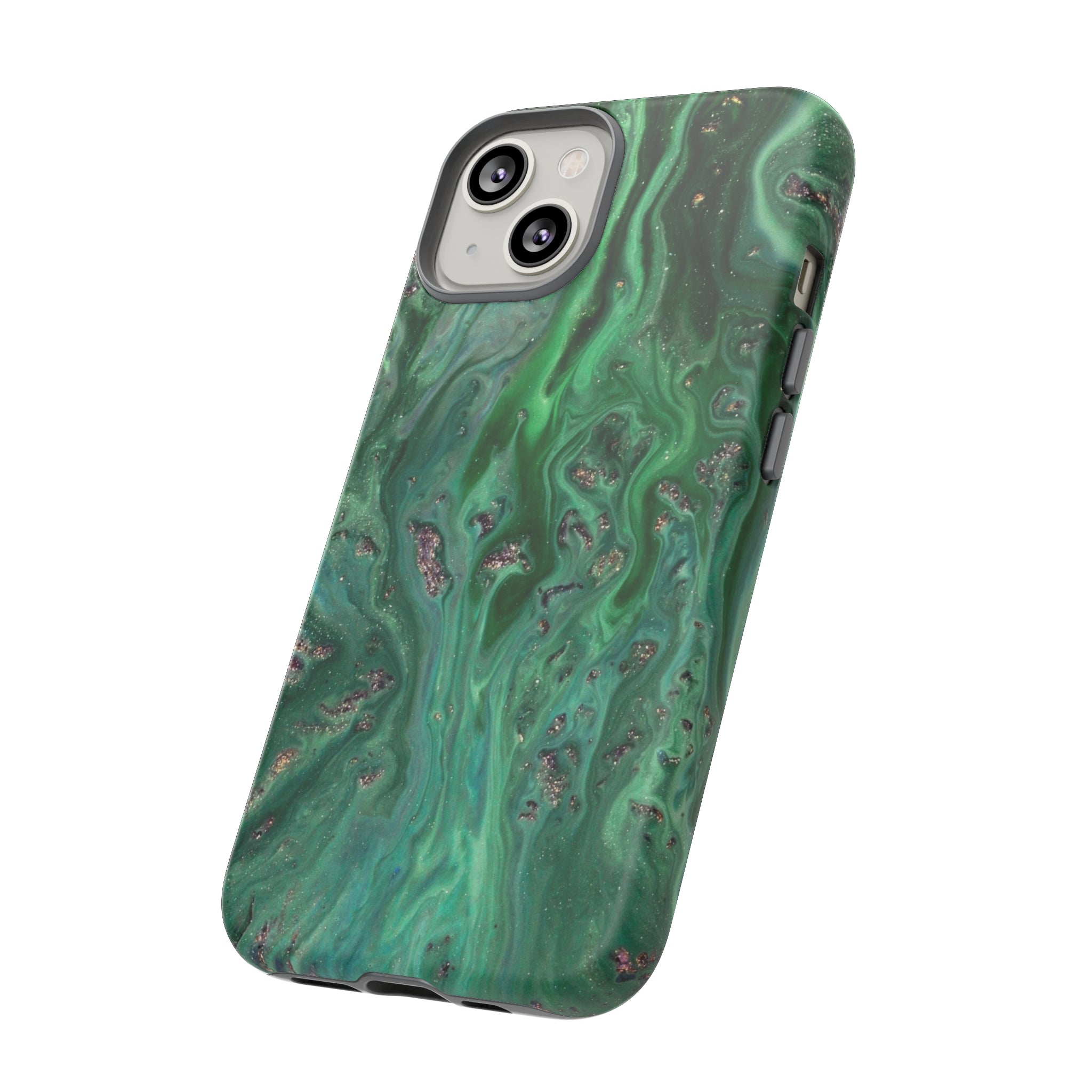 Light Green Ink Art iPhone Case (Protective) Phone Case