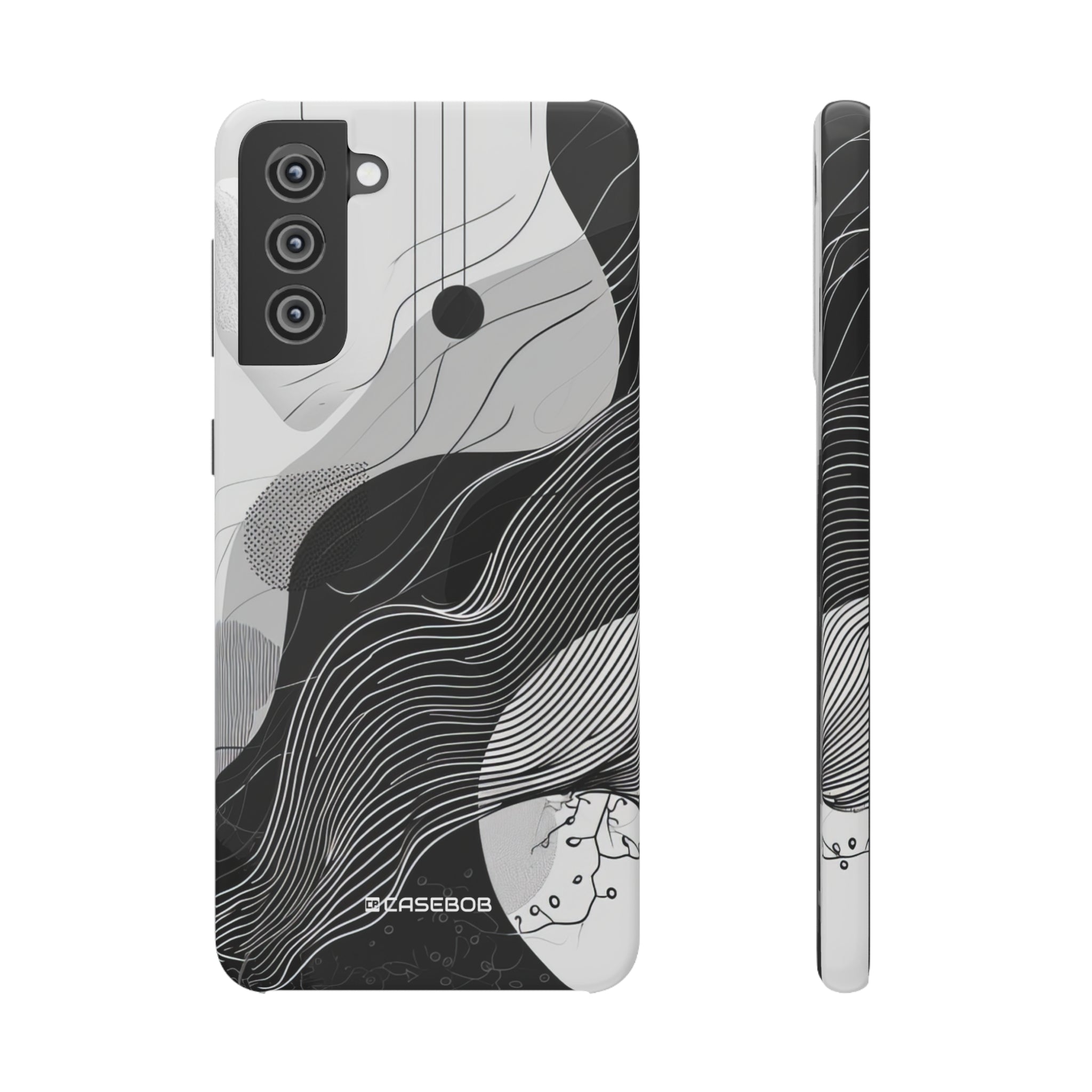 Monochrome Elegance | Slim Phone Case for Samsung