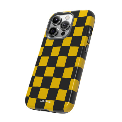 Yellow Squares Dance - iPhone Case