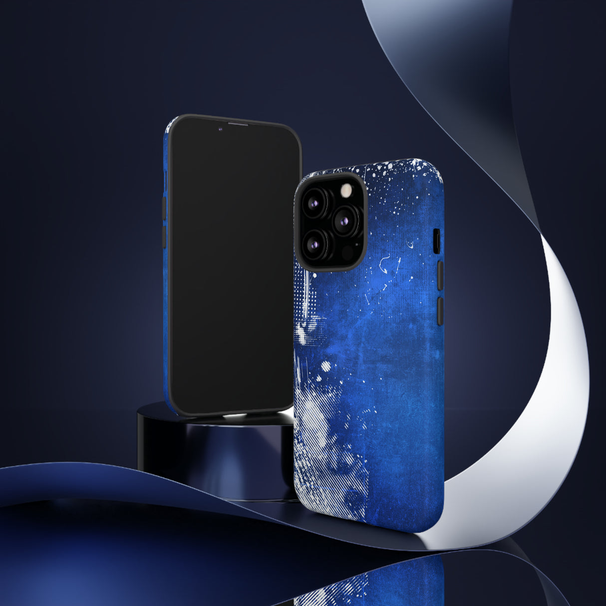 Grunge Blue - Protective Phone Case