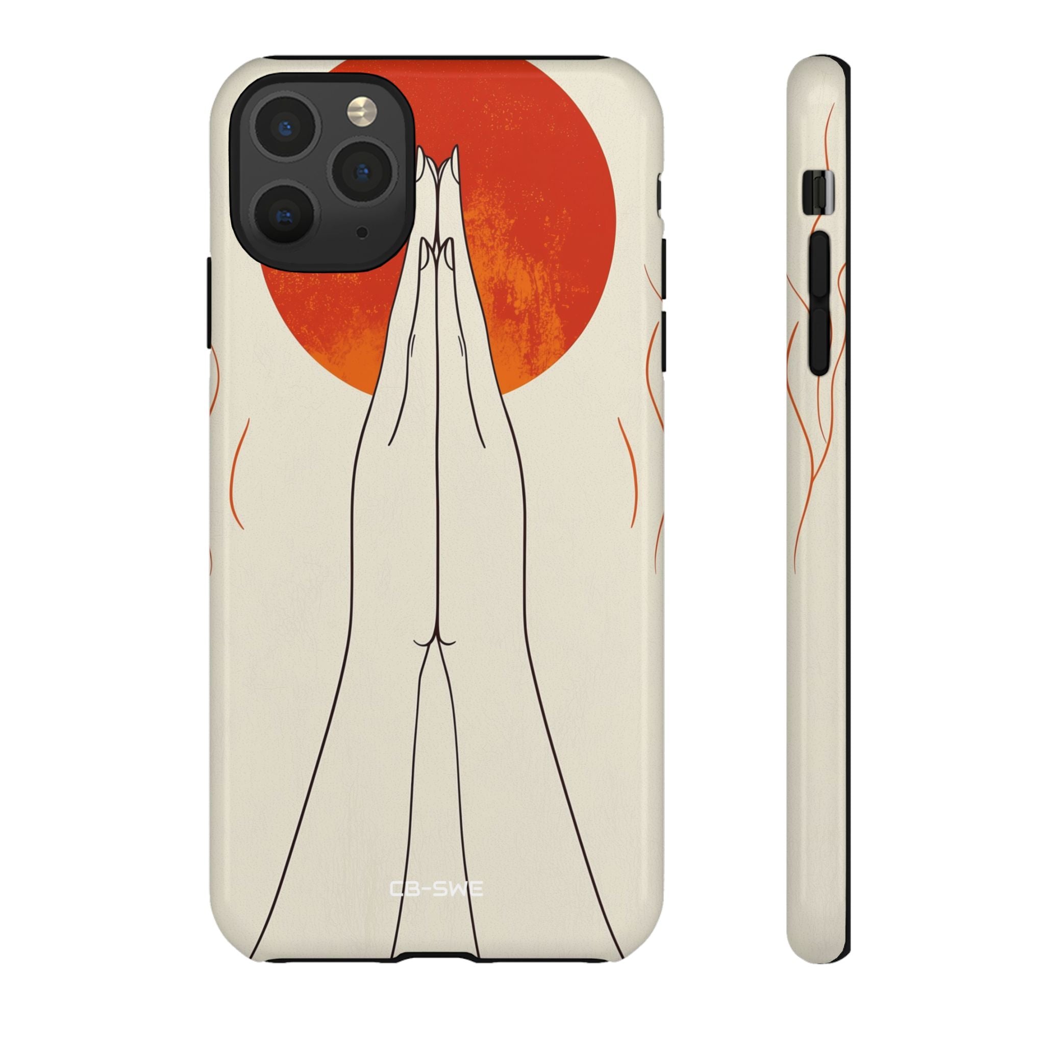 Hands Embrace Sun - iPhone Case