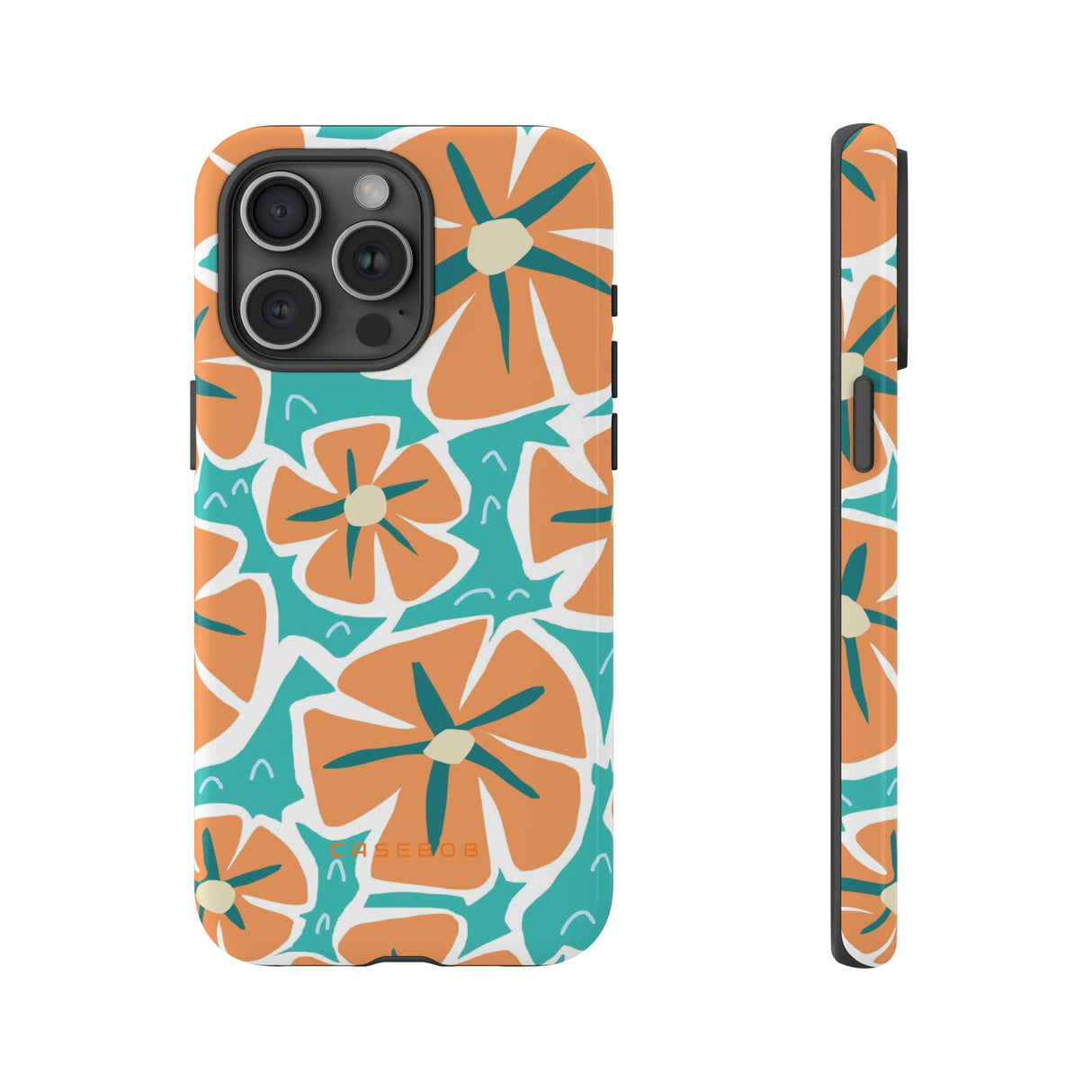 Orange Happy Flower - Protective Phone Case