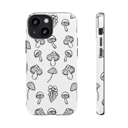 Mushroom Line Play - iPhone Case