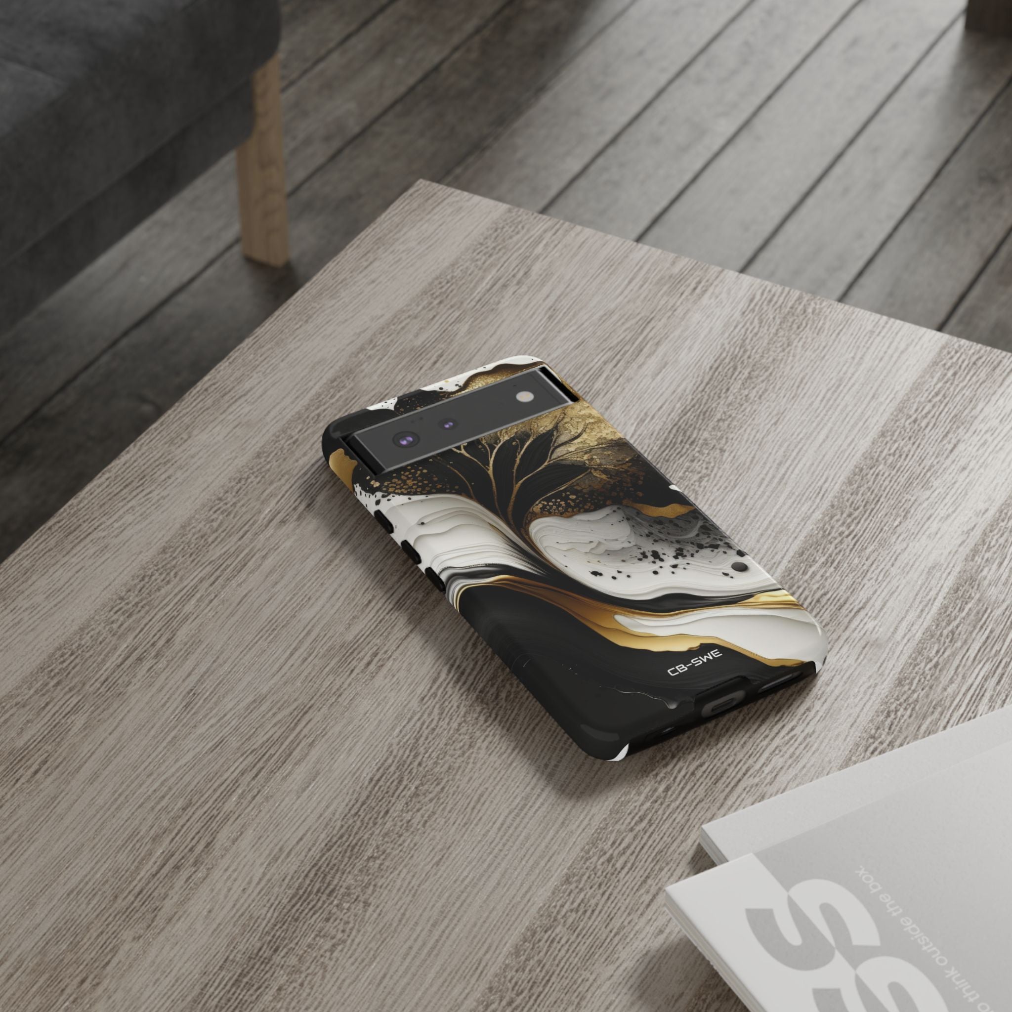 Gold Swirl Elegance - Google Pixel Case
