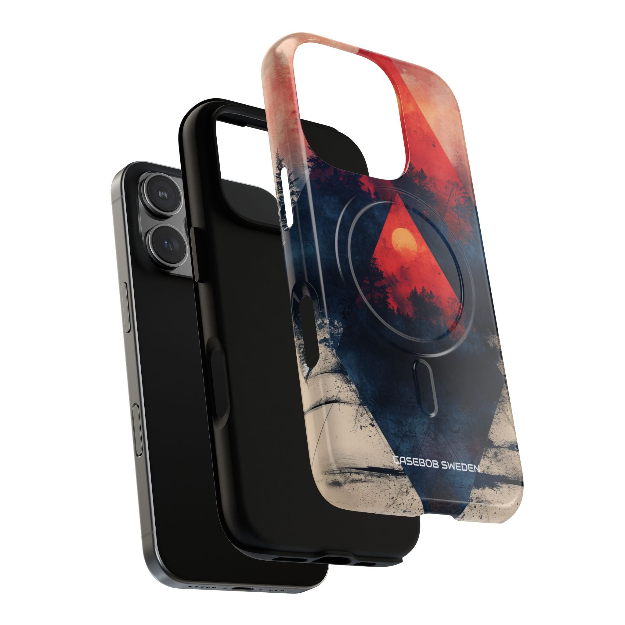 Red Sky Serenity - Tough + MagSafe® iPhone 16 Phone Case