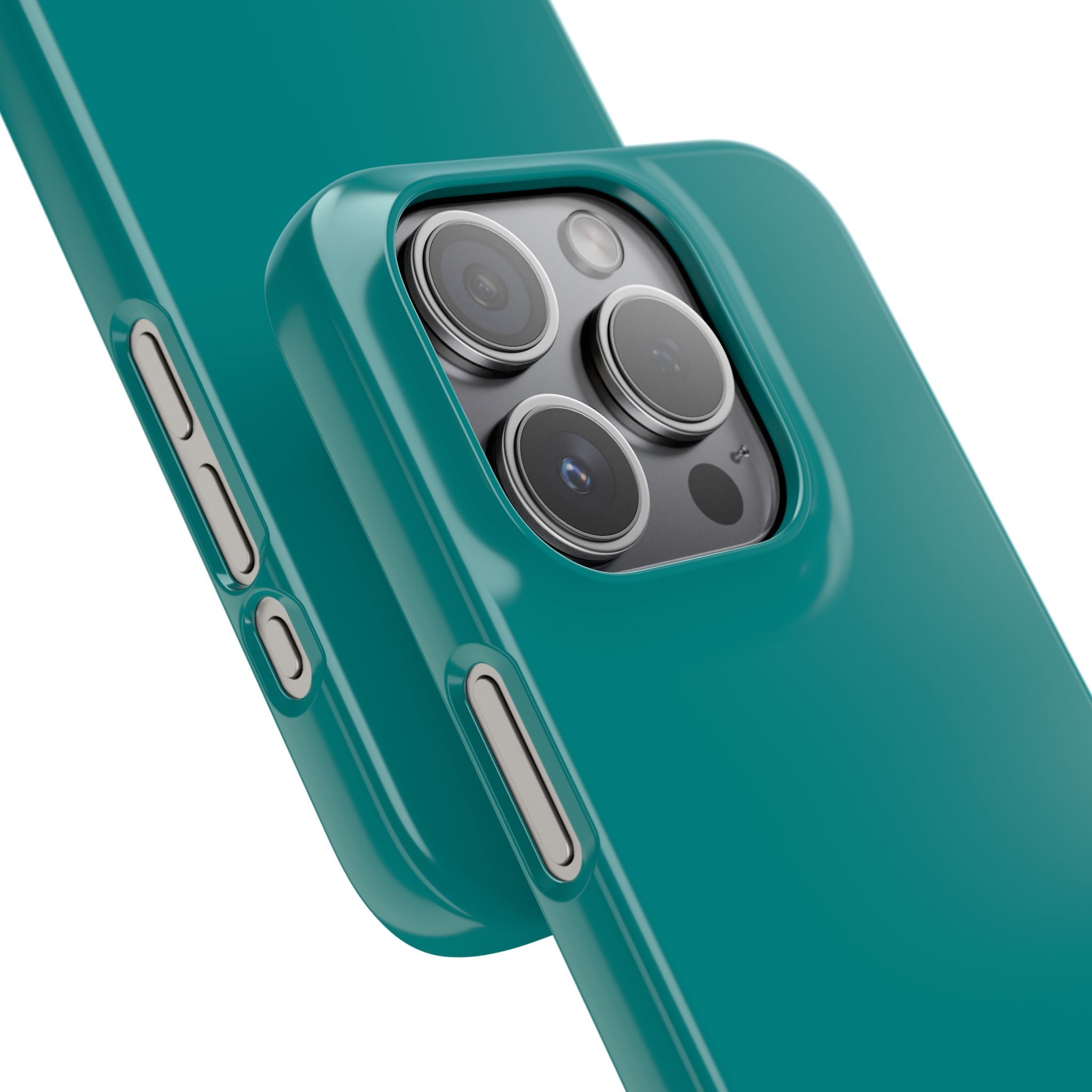 Dark Cyan iPhone 15 - Slim Phone Case