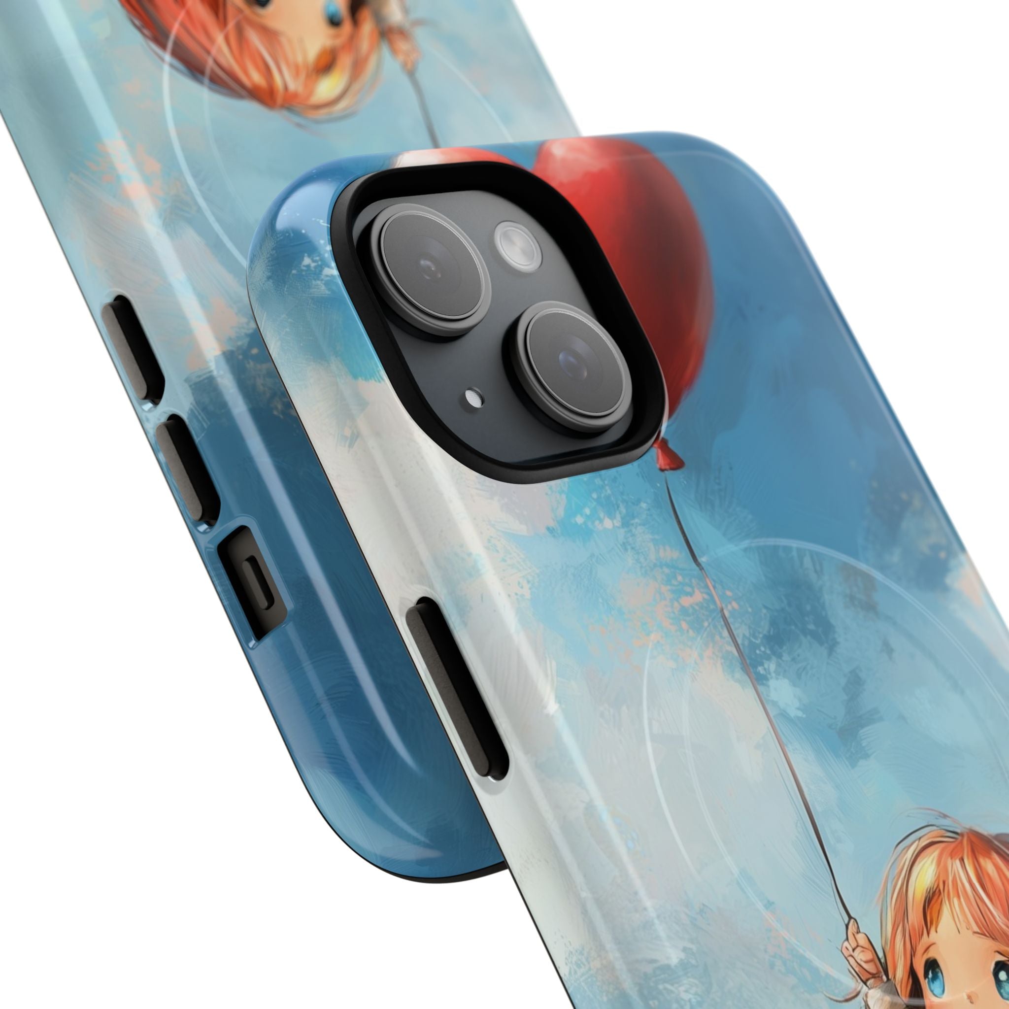 Heart Balloon Whimsy iPhone 15 Case - Tough+