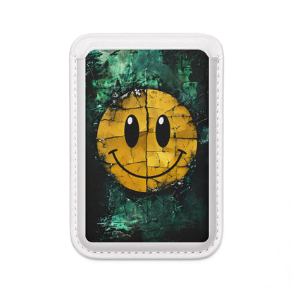 Haljennut Smiley-lompakko – MagSafe-valmis